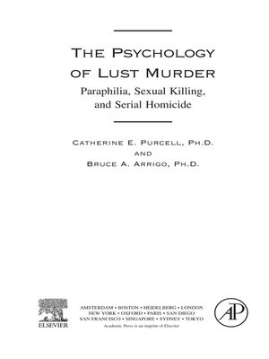 cover image of The Psychology of Lust Murder